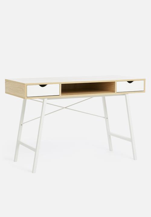 Sixth Floor - Cale desk - white