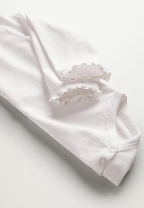 MANGO - Didi long sleeve tee - off white