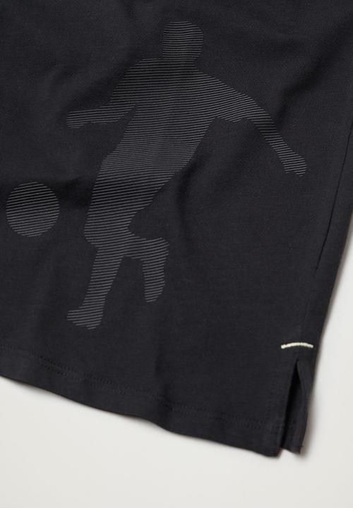 MANGO - T-shirt double - black