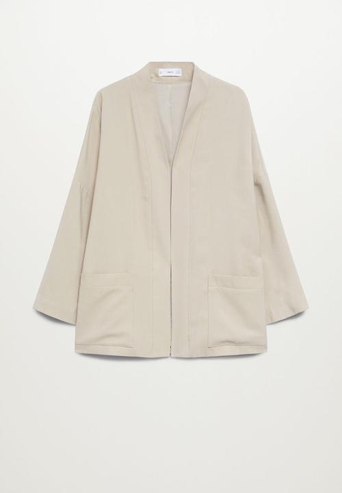 MANGO - Jacket kimo - light beige