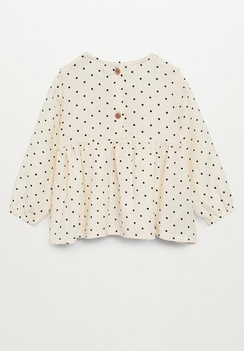 MANGO - Topito long sleeve blouse - off white 
