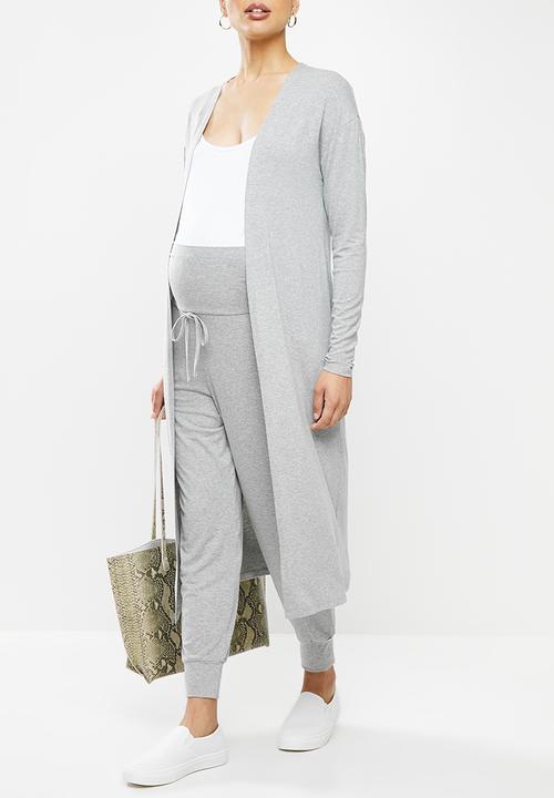 edit Maternity - Drop crotch jogger - grey 
