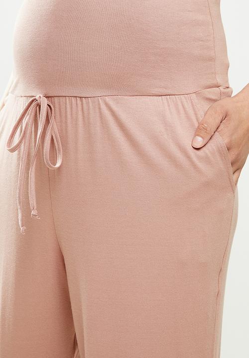 edit Maternity - Drop crotch jogger - pink