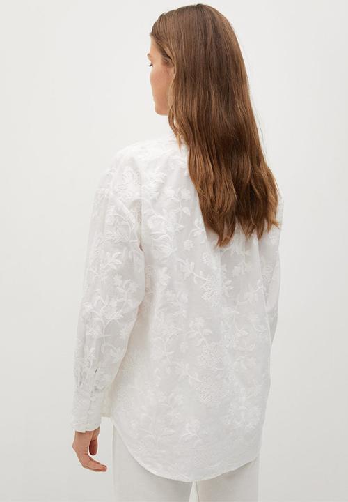 MANGO - Blouse borda - natural