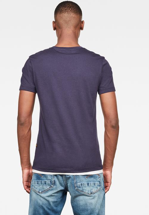 G-STAR - Graw slim r t short sleeve - sartho blue