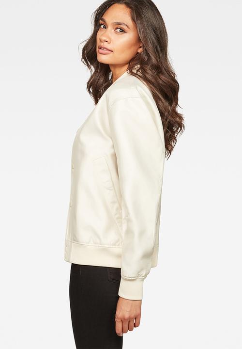 G-STAR - Deline boyfriend bomber - ivory