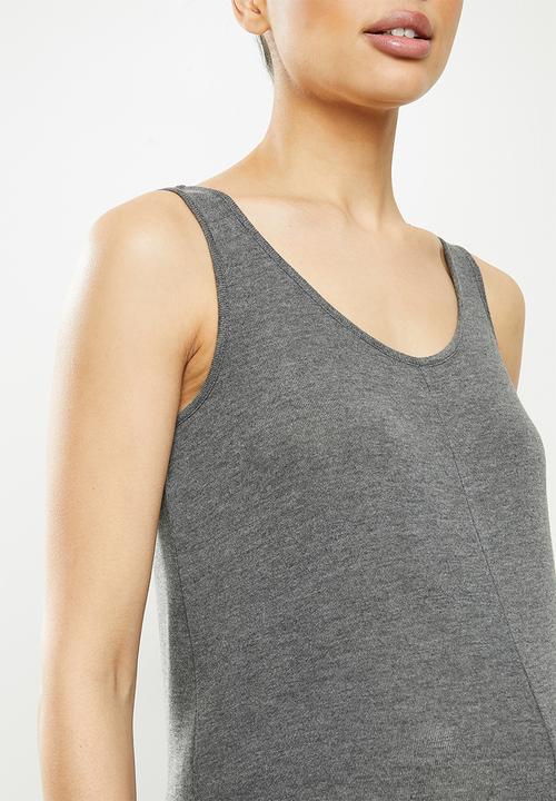 Superbalist - Soft slim leg jumpsuit - charcoal