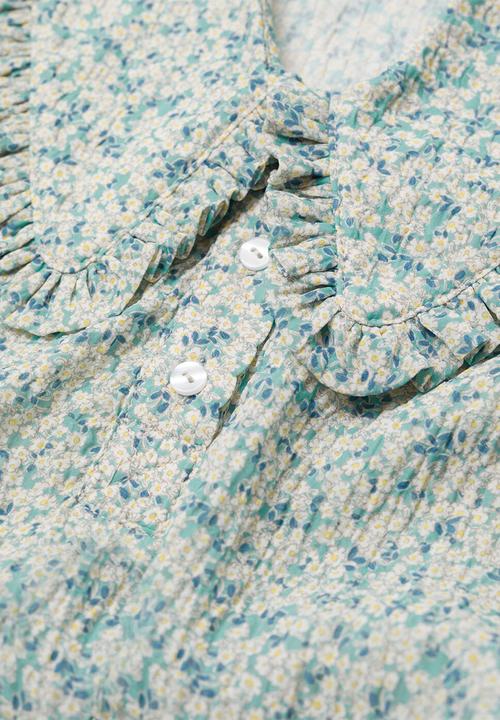 MANGO - Dress collar - green