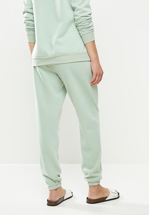Superbalist - Cuffed tummy band jogger - sage