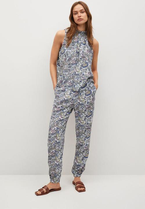 MANGO - Top quentin - light pastel blue