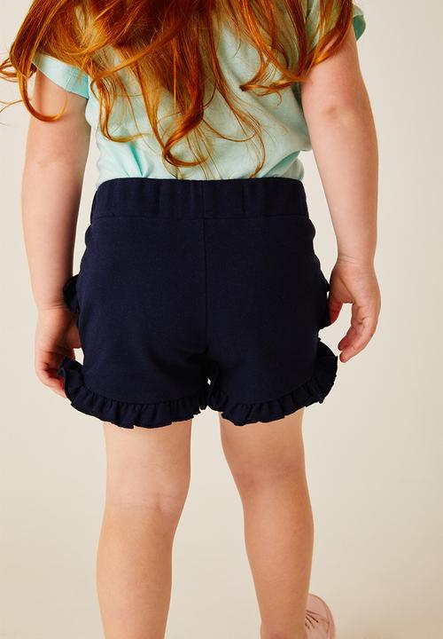 Flyersunion - Frill fleece short  - navy