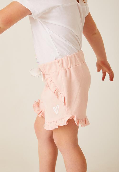 Flyersunion - Frill fleece short - peach