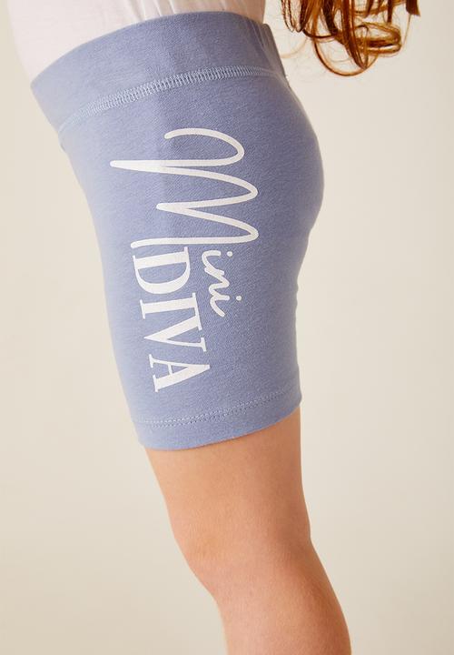 Flyersunion - 2 pack biker short - charcoal & blue