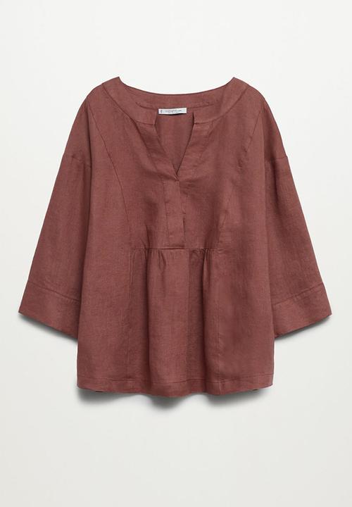 Violeta by Mango - Plus blouse basili8 - pink
