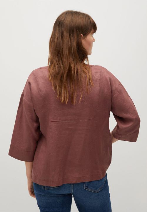 Violeta by Mango - Plus blouse basili8 - pink