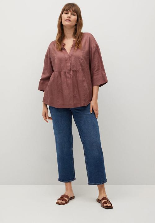 Violeta by Mango - Plus blouse basili8 - pink