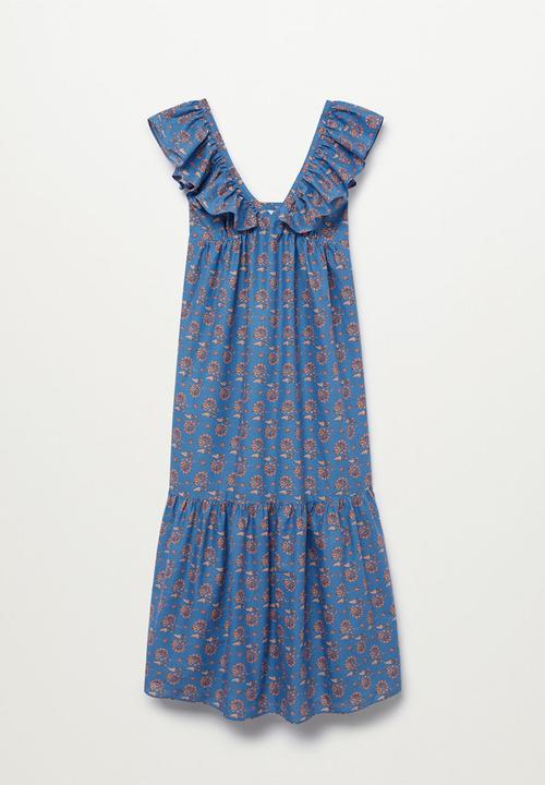 MANGO - Dress sunny - medium blue