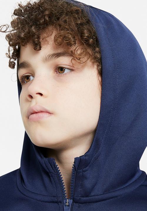 Nike - B nsw repeat pk fz hoodie - navy & white