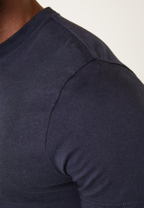 Flyersunion - Regular printed tee - navy