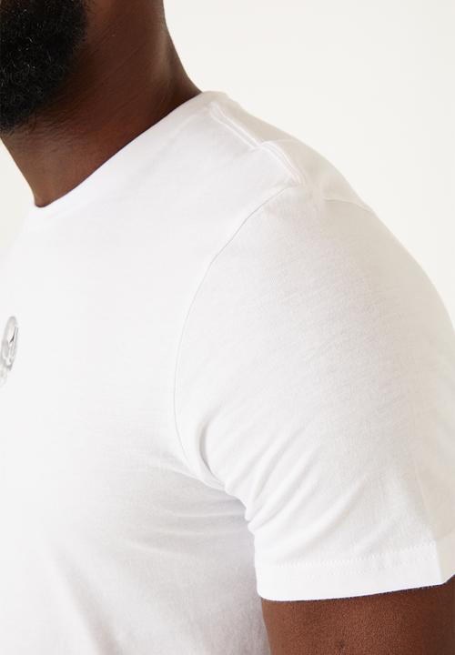 Flyersunion - Longline skull tee - white