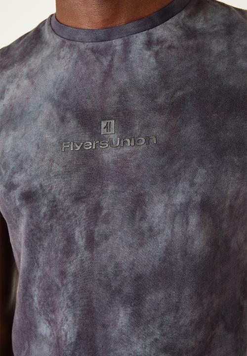 Flyersunion - Longline spectra-dye tee - navy spectra dye