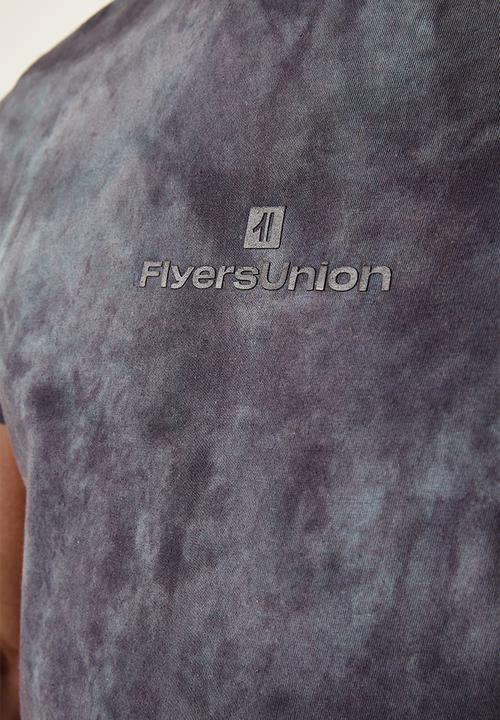 Flyersunion - Longline spectra-dye tee - navy spectra dye
