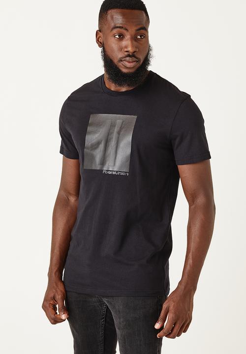 Flyersunion - Regular logo tee - black