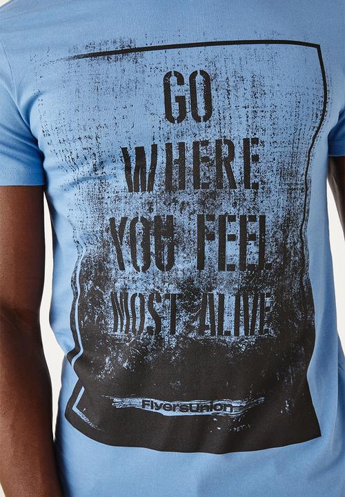 Flyersunion - Regular printed tee - quiet harbor