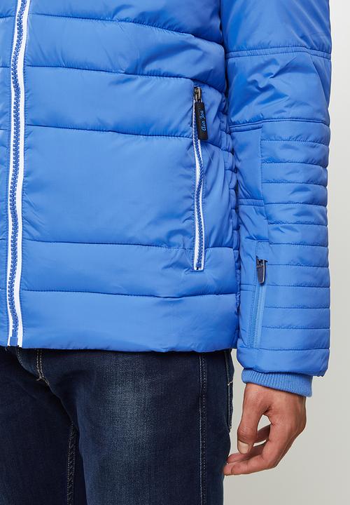 Aca Joe - Aca joe zip thru hooded jacket - blue