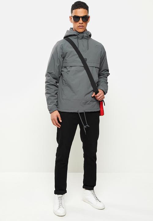 Aca Joe - Aca joe zip thru windbreaker - charcoal