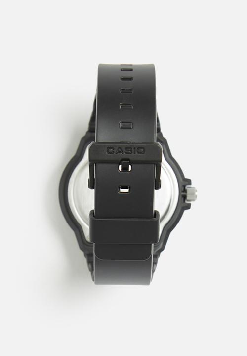 Casio - Analog rot bez blue dial - black & blue