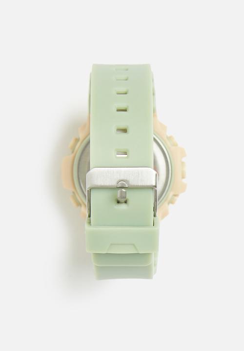 Cool Kids - Urban mid-size digital 50m wr watch - olive & sand