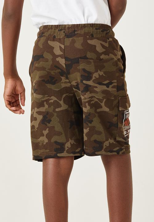 Flyersunion - Utility knit short - camo
