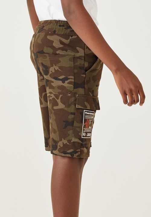 Flyersunion - Utility knit short - camo