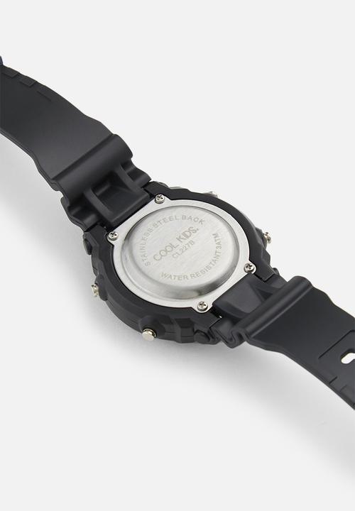 Cool Kids - Kids digital mid-size 30m watch - black