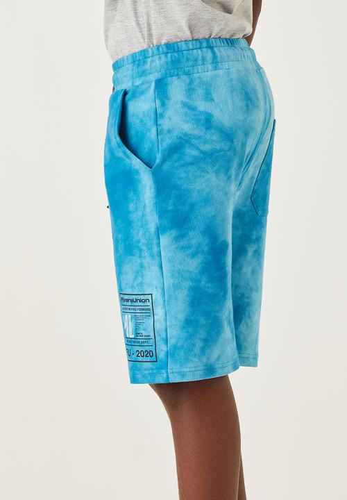 Flyersunion - Short - peacock spectra dye