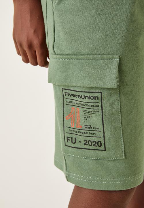 Flyersunion - Utility knit short - olive