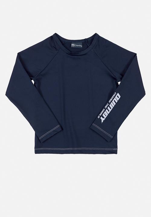 Quimby - Boys swimming tee & shorts set - dark blue
