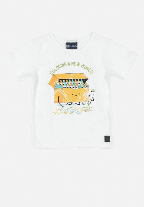 Quimby - Boys new world tee - white
