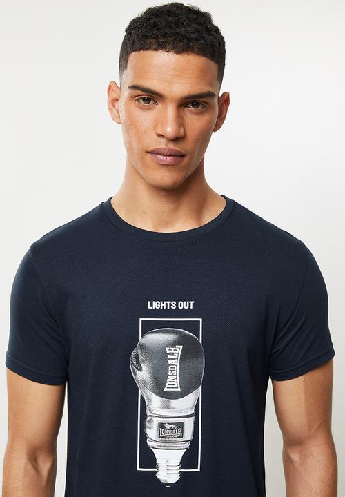 Lonsdale - Lights out crew neck tee - navy