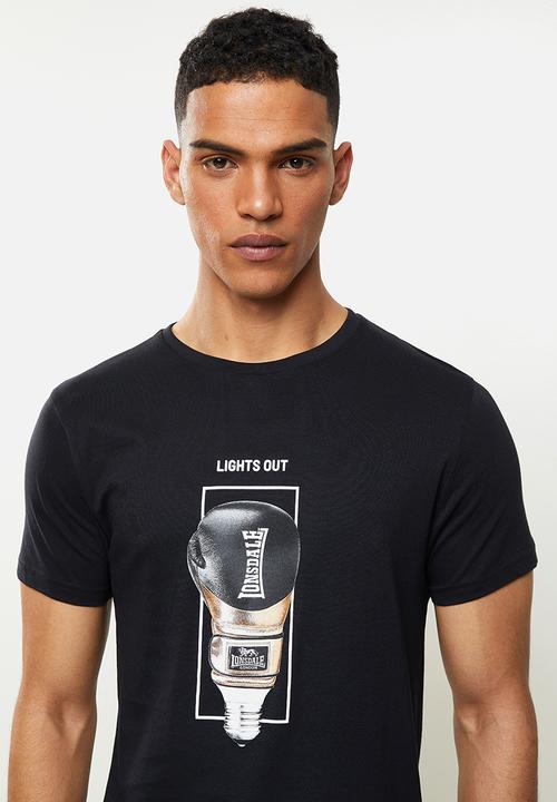 Lonsdale - Lights out crew neck tee - black