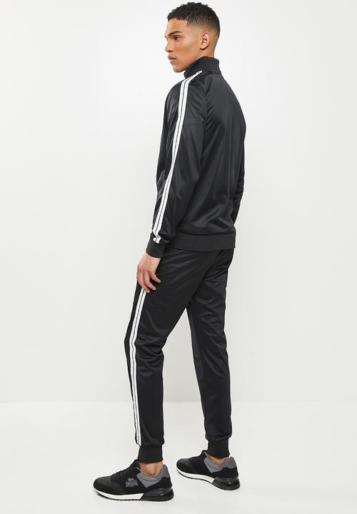 Lonsdale - Angels entry tracksuit - black & white 