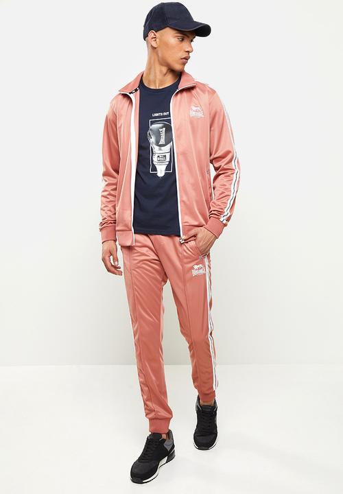 Lonsdale - Angels entry tracksuit - pink & white 