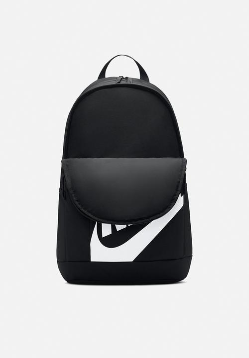 black and white nike backpack