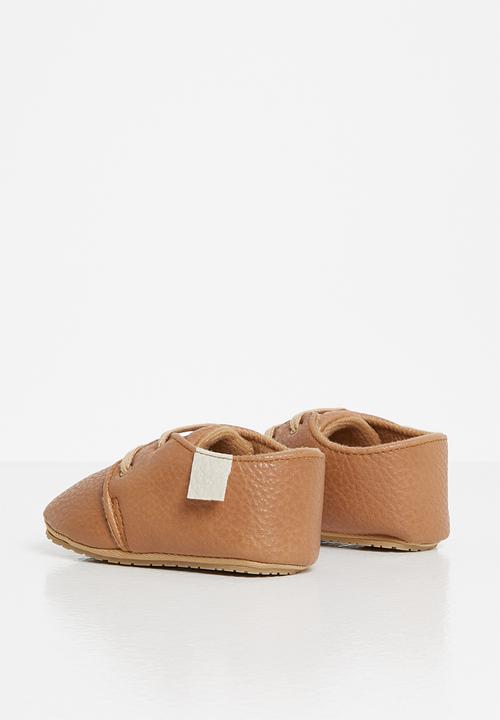 Pop Candy - Baby boys slip on sneakers - brown