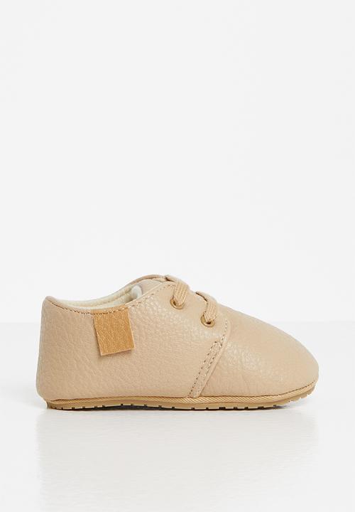 Pop Candy - Baby boys slip on sneakers - tan