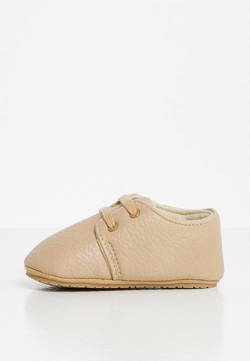 Pop Candy - Baby boys slip on sneakers - tan