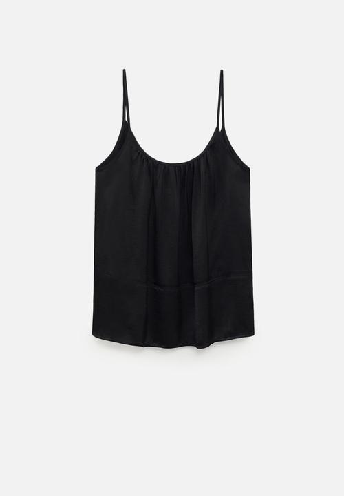 MANGO - Cami bet - black