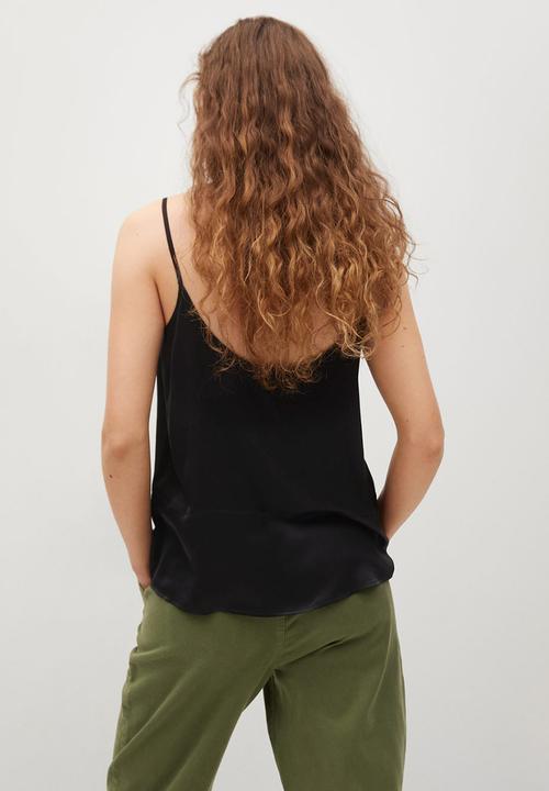 MANGO - Cami bet - black
