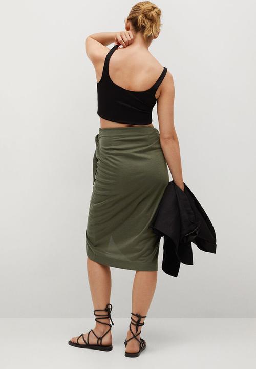 MANGO - Skirt liria - khaki